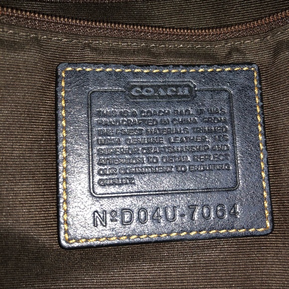 Coach Special Edition Navy Suede Satchel #5064 - Picture 7 of 7